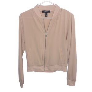 Forever 21 Blush Bomber Jacket EUC
